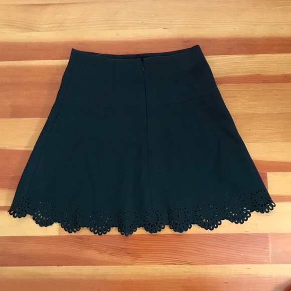 Loft black laser cut scalloped skirt - Picture 3 of 5